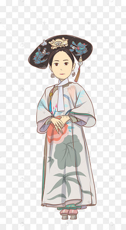 古风手绘皇后图片-古风手绘皇后图片素材免费下载-千库网