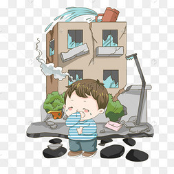 倒塌的房子卡通图片-倒塌的房子卡通图片素材免费下载-千库网
