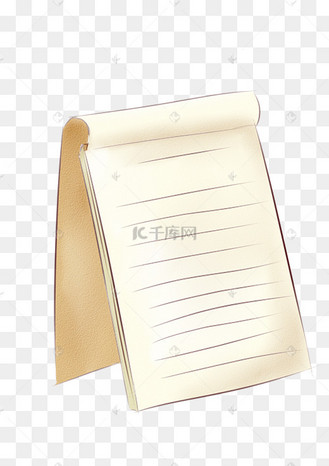 白色打开的本子插图