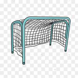 卡通球门矢量图现在