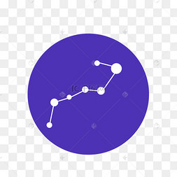 扁平化图标北斗七星符号