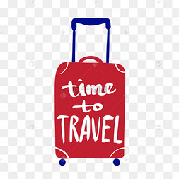 假日旅行简约英文花体字