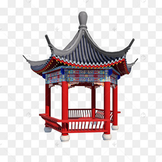 立体亭子png图