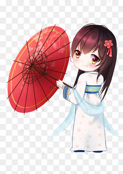 古风版的红伞少女