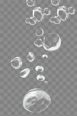 白色水珠泡泡