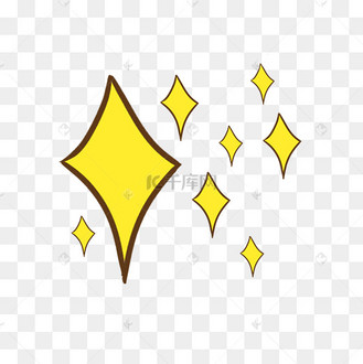 卡通菱形星星