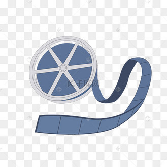 影视电影节胶卷黑色大气海报