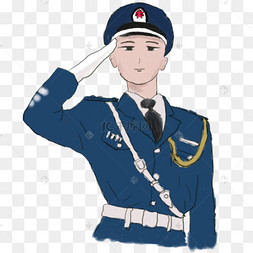 空军敬礼矢量元素