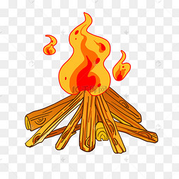 火苗手绘卡通
