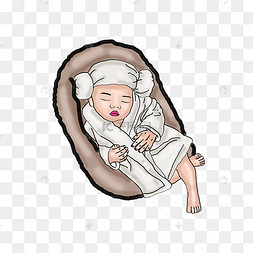 穿着暖和的宝宝新生儿