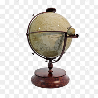 复古地球仪png图