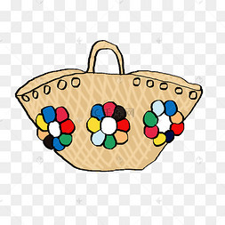 复古草编包包民族风花篮包