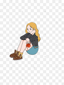 q版可爱小女孩彩绘设计可商用元17