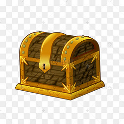 卡通宝藏盒矢量素材