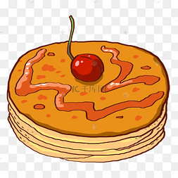 美味的卡通樱桃派