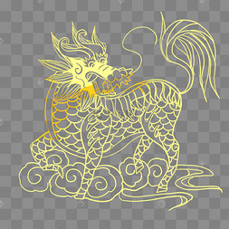 麒麟神兽动物麒麟雕塑神兽火麒麟吉祥中国传统png热门收藏热门下载