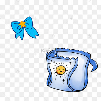 手绘纸尿裤png下载