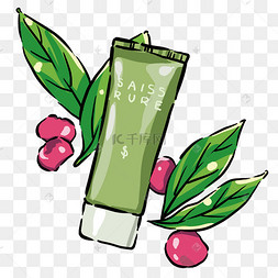 绿色洗面奶瓶子