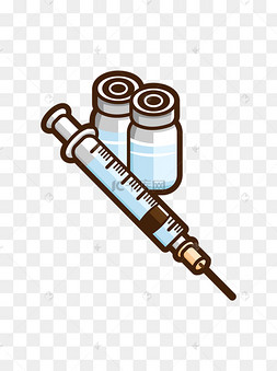 矢量ai卡通医疗设备针筒素材