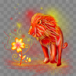 梦幻野生动物狮子花