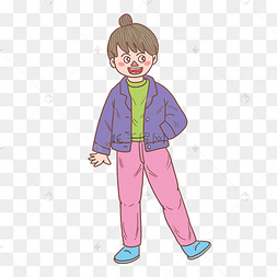 卡通小孩子手绘