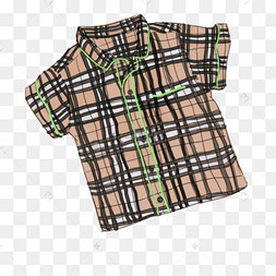 手绘格子条纹衬衫