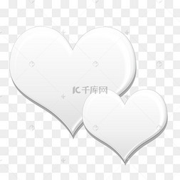 银色爱心
