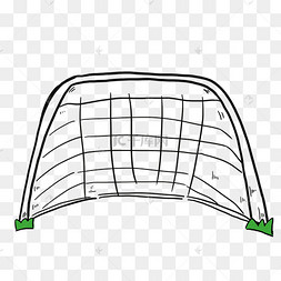 手绘足球框免抠素材