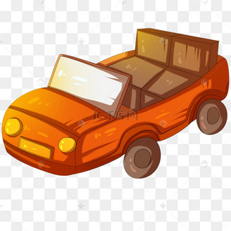 卡通敞篷车图片_卡通敞篷车设计图片素材大全-千库网