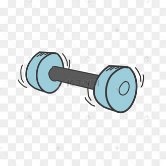 线描杠铃
