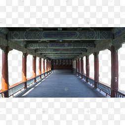 实木长廊图片-实木长廊图片素材免费下载-千库网