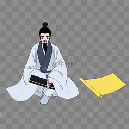 古代白衣教书先生