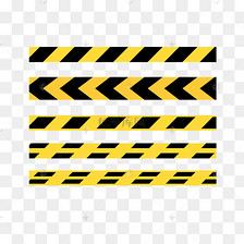 黄黑斜纹警戒线
