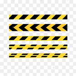 黄黑斜纹警戒线
