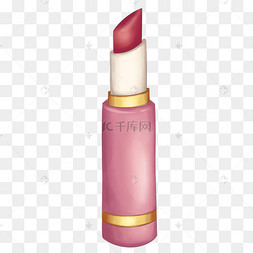 手绘红色口红插画