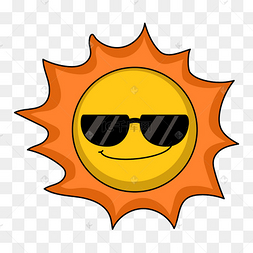卡通风格可爱太阳