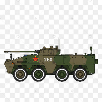 手绘装甲步兵战车psd源文件