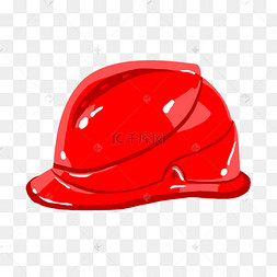 卡通安全帽红色