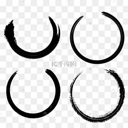 水墨中国风圆圈