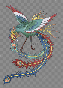 凤凰中国古典神兽不死鸟