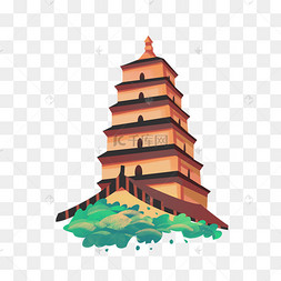 画雷电光效蓝色多功能闪电雷电光效国潮风杭州雷峰塔热门收藏热门下载