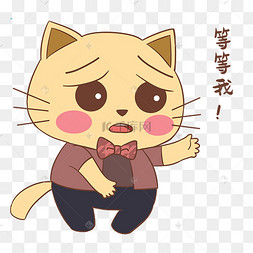 等等我猫咪表情包