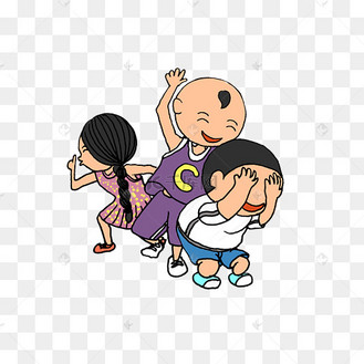 调皮的孩子恶作剧