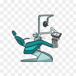 医疗设备手绘素材牙医设备
