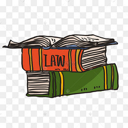 卡通打开的书法律