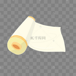 矢量手绘厨房用品保鲜膜