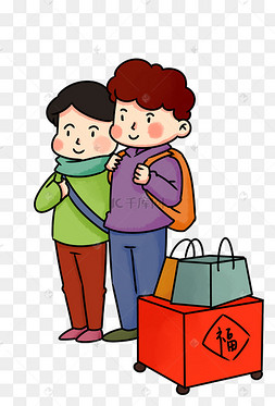 png下载psd手绘绿色背包插画下载 png下载psd双肩背包简笔画素描下载