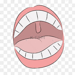 手绘可爱搞怪口腔漫画