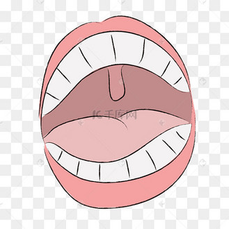 手绘可爱搞怪口腔漫画