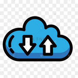 云端数据传送图标